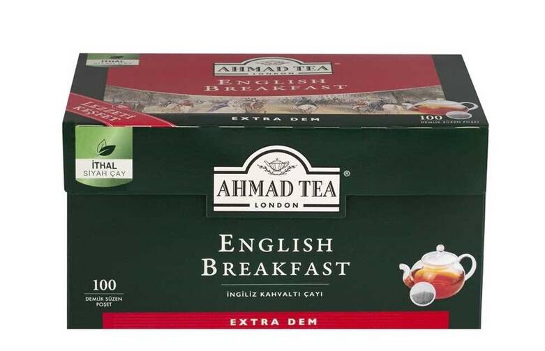 Ahmad Tea London English Breakfast Demlik Poşet Çay 3.2gr 100lü - 1