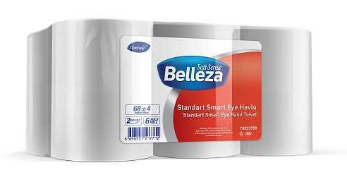Belleza Havlu Standart Smart Eye 21cm 68m 6 lı 70023799 - 1