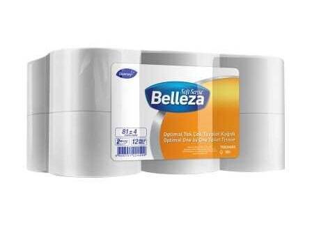 Belleza Optimal Tek Çekmeli Tuvalet Kağıdı 81m 12 Rulo - 1