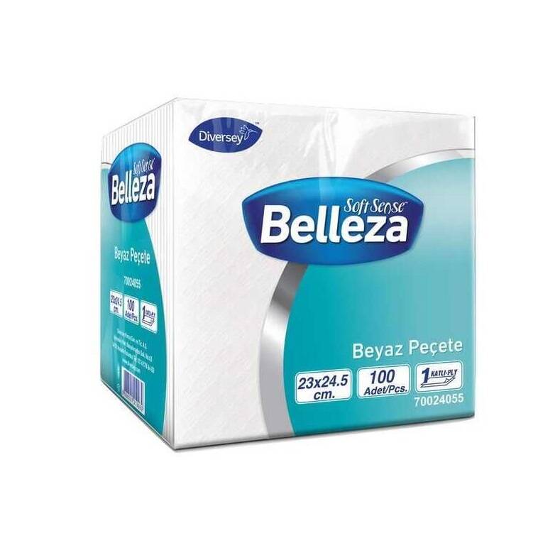 Belleza Peçete Beyaz 23x24,5cm 100 lü - 1