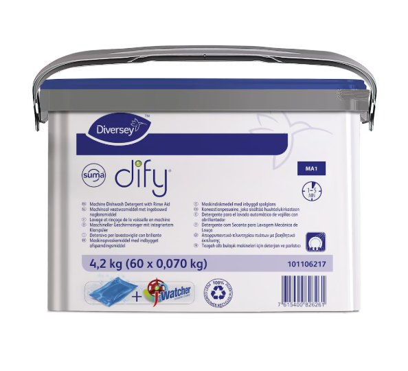 Diversey Suma Dify MA1 Bulaşık Makinesi Tableti 60x0,070 kg 101106217 - 1