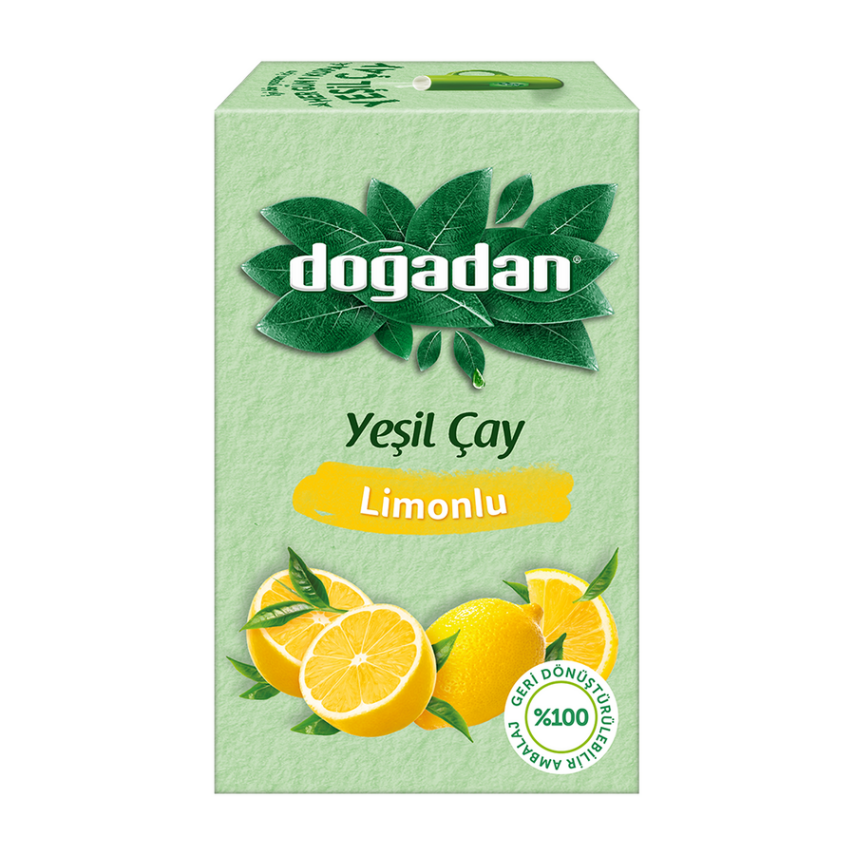 Doğadan Yeşil Çay Limonlu 18'li - 1