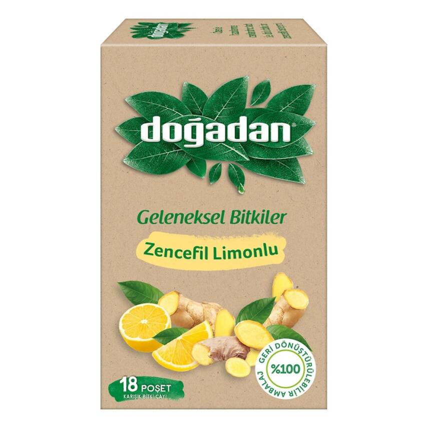 Doğadan Zencefil Limon Kabuklu 18′li - 1