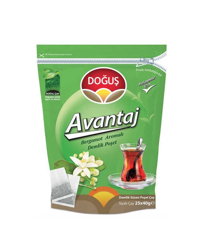 Doğuş Avantaj Bergamot Aroma Demlik Poşet Çay 40 gr 25 adet - 1