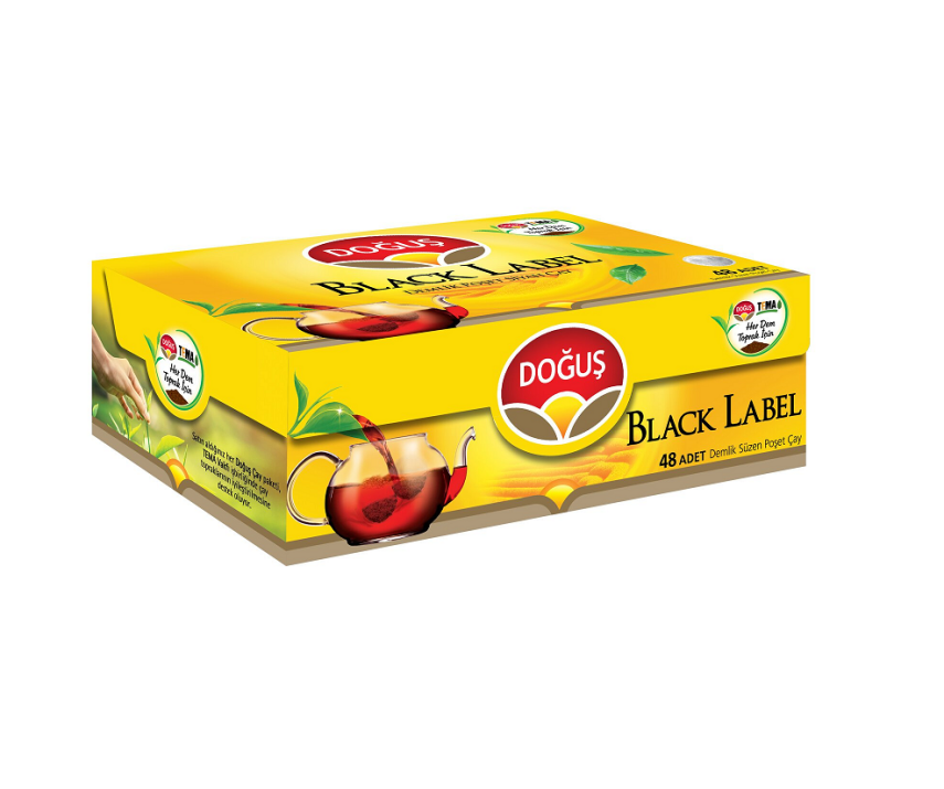 Doğuş Demlik Poşet Çay Black Label 3.2gr 48 li - 1