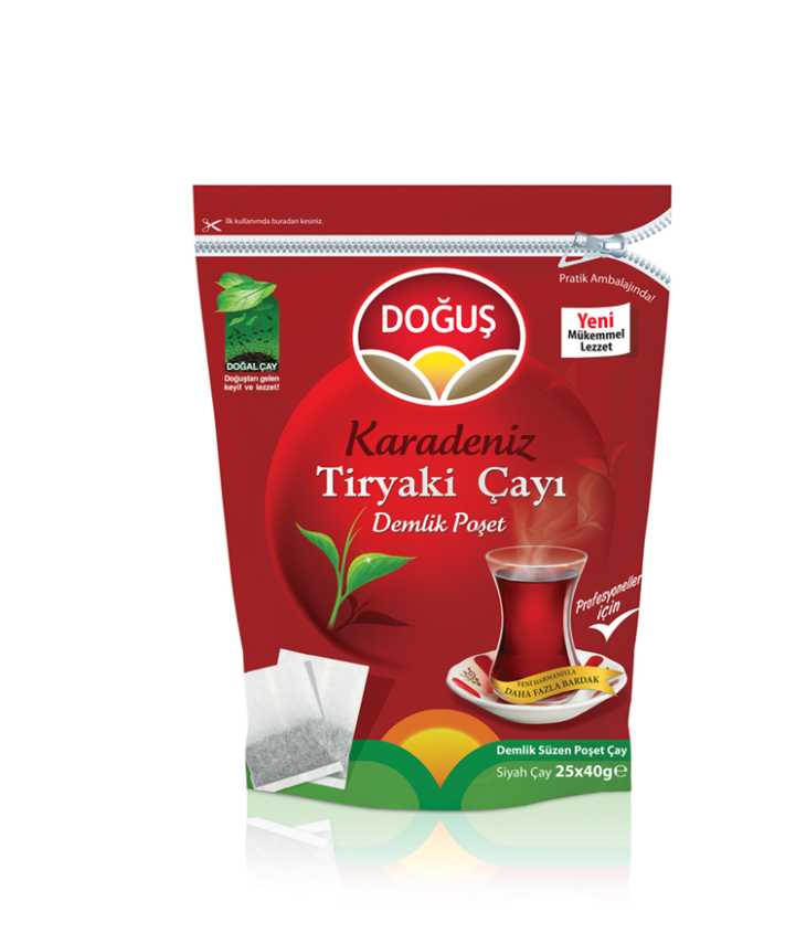 Doğuş Karadeniz Tiryaki Demlik Poşet Çay 40 gr 25 adet - 1