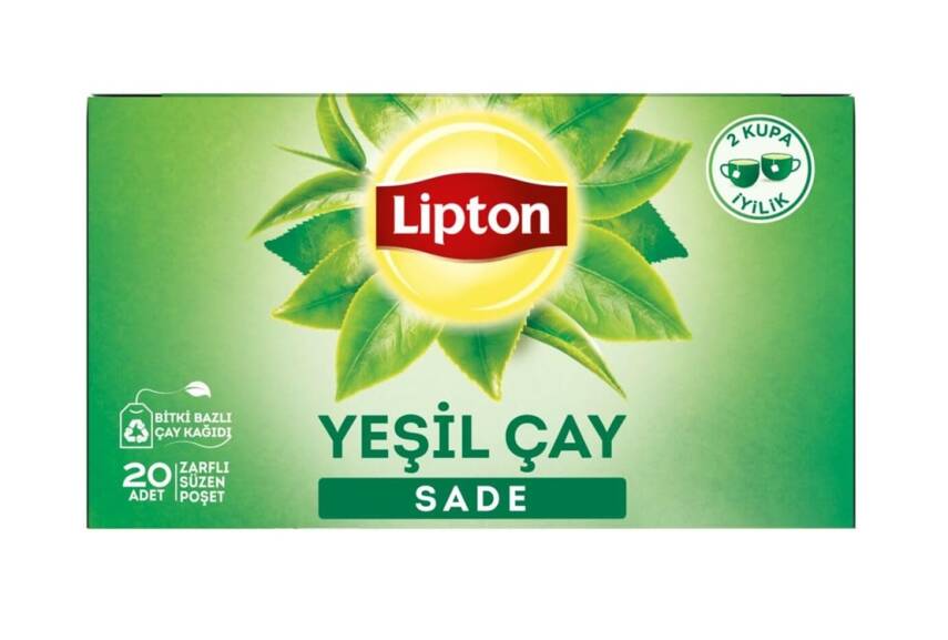 Lipton Bitki Çayı Yeşil Çay Sade 20li - 1