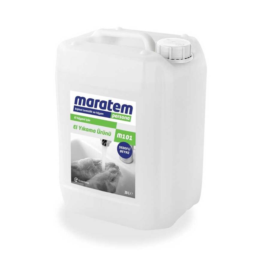 Maratem M101 Sıvı El Sabunu Beyaz Sedefli 20lt - 1