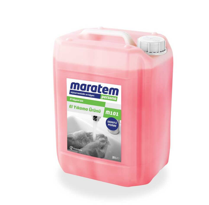 Maratem M101 Sıvı El Sabunu Pembe Sedefli 20lt - 1