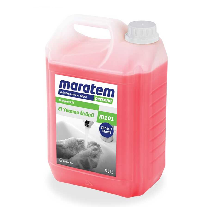 Maratem M101 Sıvı El Sabunu Pembe Sedefli 5 lt - 1