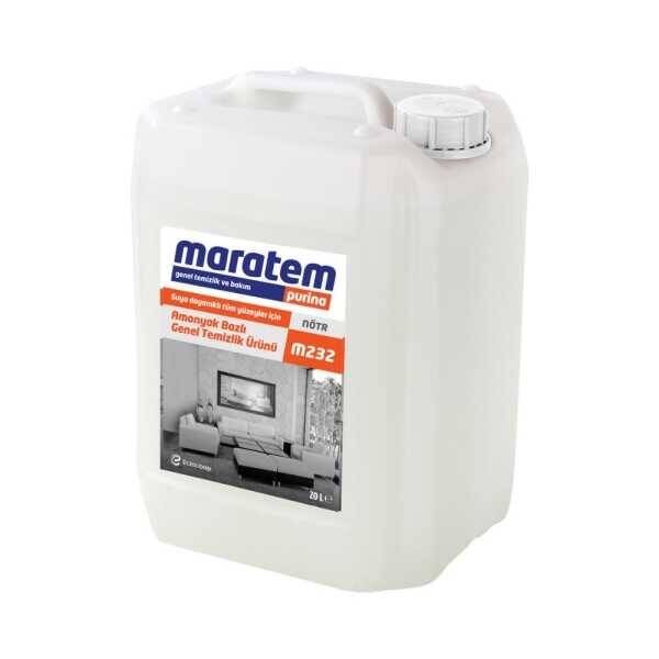 Maratem M232 Amonyak Bazlı Genel Temizlik Ürünü 20 lt 9225689 - 1