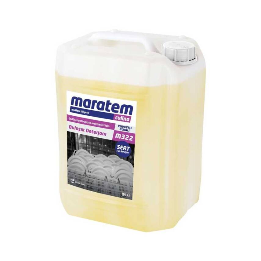 Maratem M322 Endüstriyel Bulaşık Deterjanı Sert Sular 20 lt 9225153 - 1