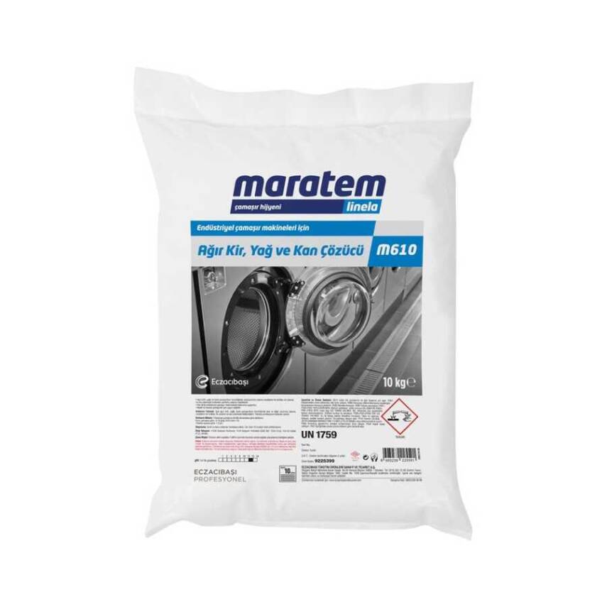 Maratem M610 Ağır Kir Yağ ve Kan Çözücü Toz 10 kg 9225399 - 1