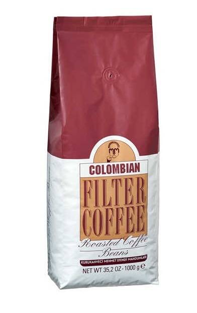 Mehmet Efendi Colombian Filter Coffee 1000gr Kavrulmuş Çekirdek - 1