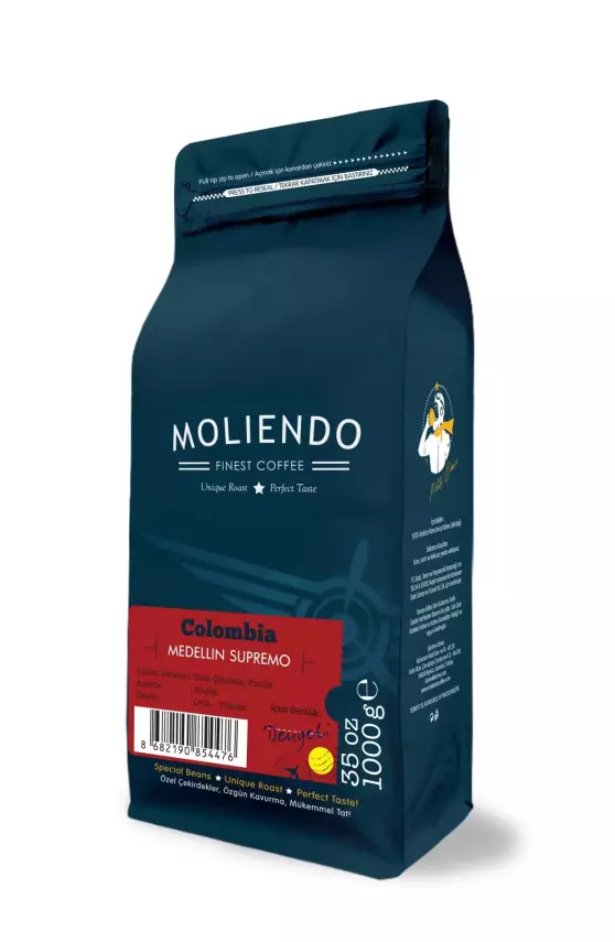 Moliendo Filtre Colombia Medellin Supremo Yöresel Kahve 1000gr - 1