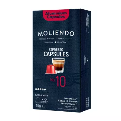 Moliendo Kapsül No:10 Nespresso Uyumlu Alüminyum Kapsül 10 Adet - 1