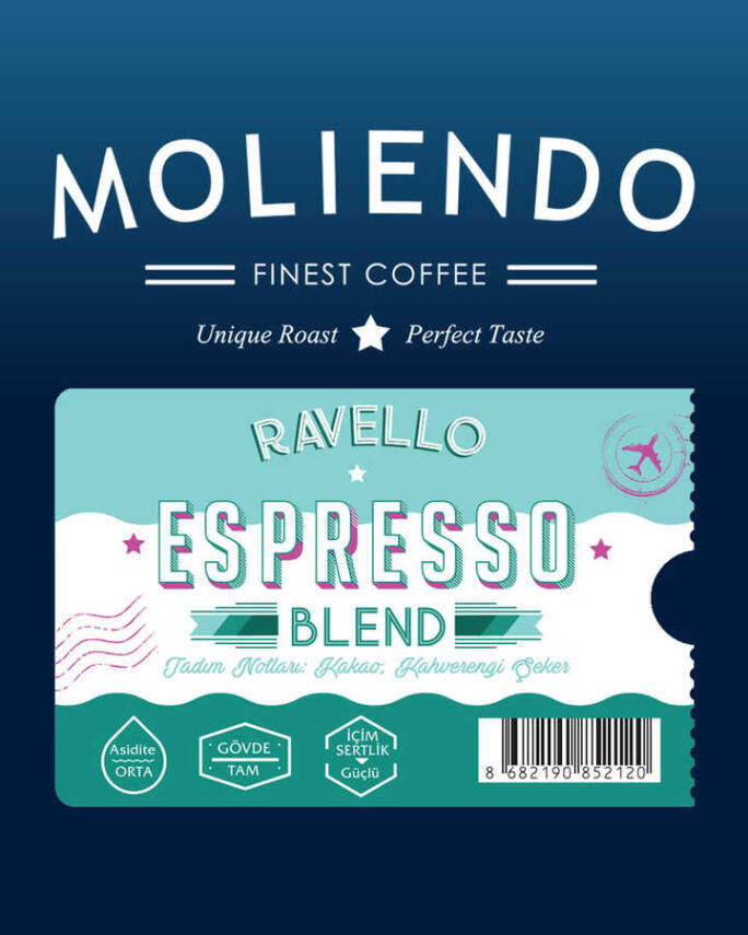 Moliendo Çekirdek Ravello Espresso Blend Kahve 1000gr - 2