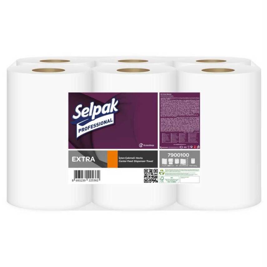 Selpak Professional Extra İçten Çekmeli Havlu 250mt 6lı - 1