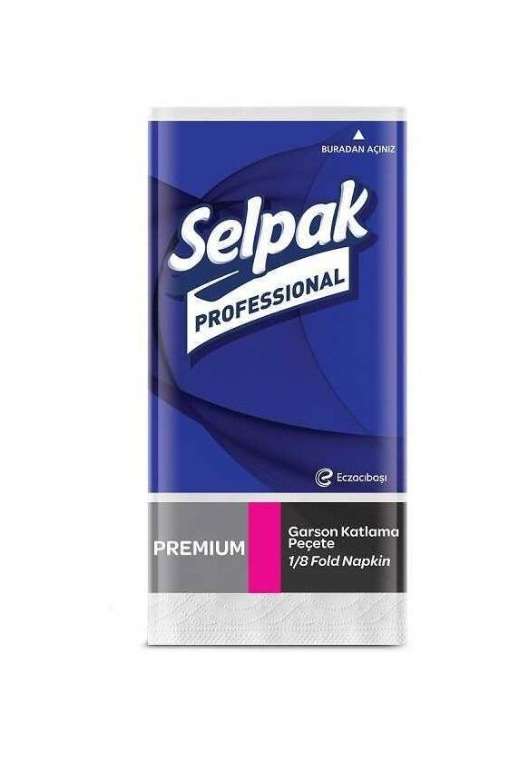 Selpak Professional Garson Katlama Peçete 40x40 Beyaz 50li - 1