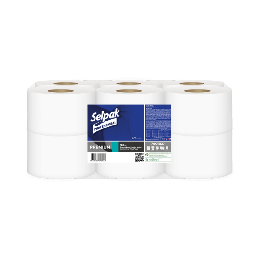 Selpak Professional İçten Çekmeli Tuvalet Kağıdı 120m 12li - 1