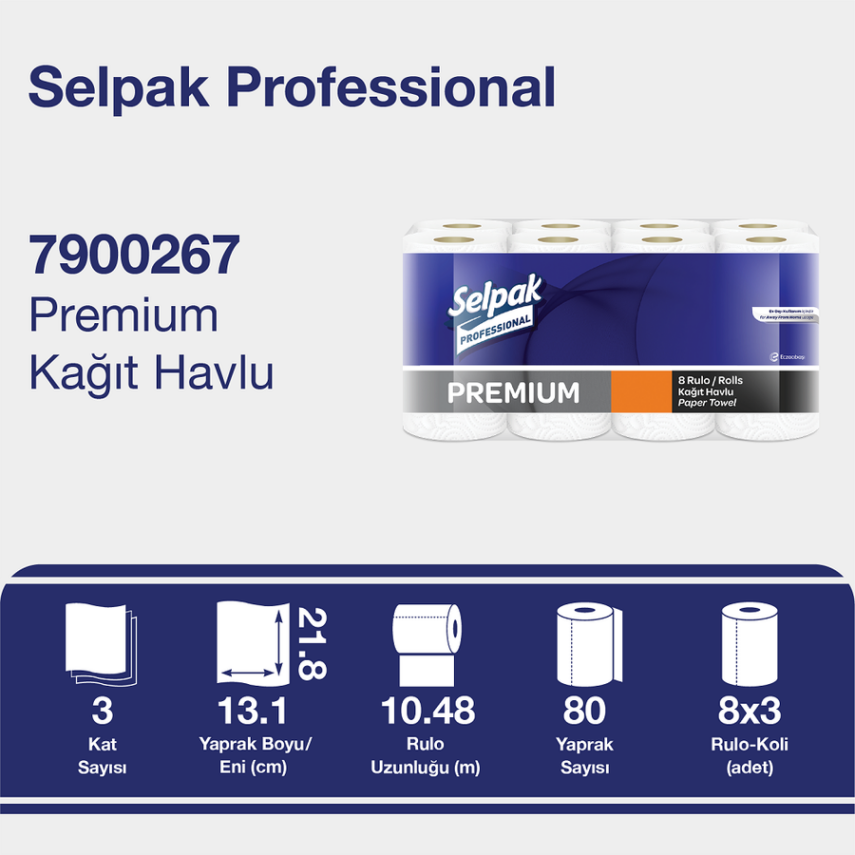 Selpak Professional Premium Havlu 8li - 2