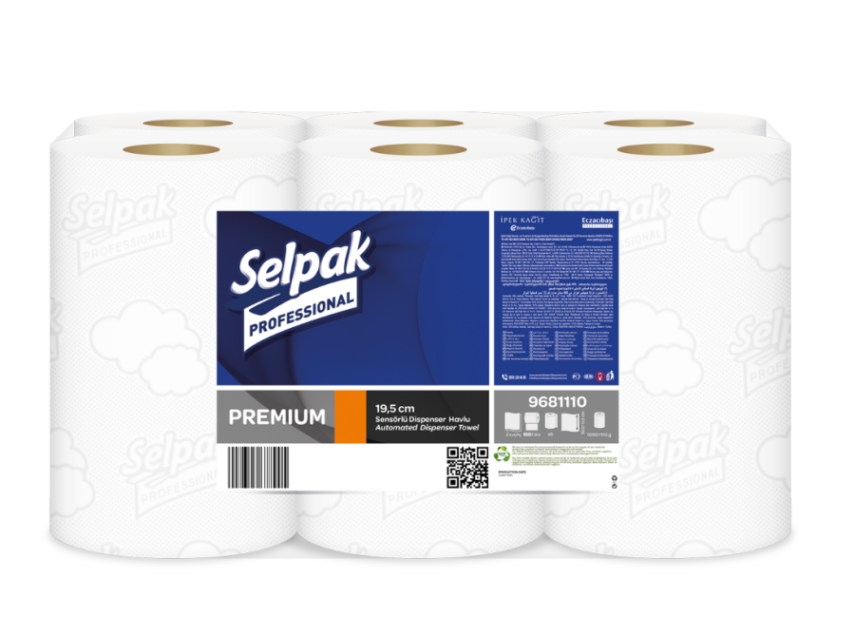Selpak Professional Sensörlü Havlu 19.5cm 150m 6lı - 1