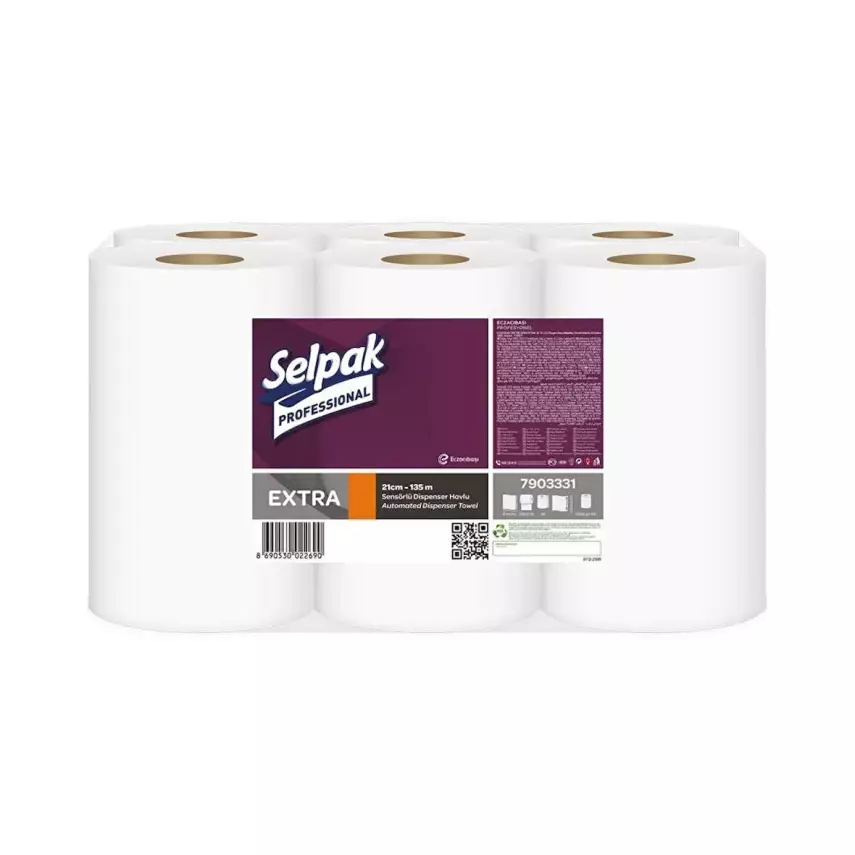 Selpak Professional Sensörlü Havlu 21.5cm 135m 6lı - 1